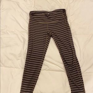 Striped Athleta Leggings